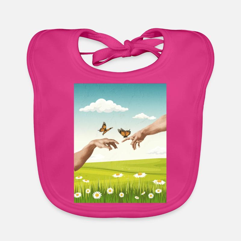 Bloomcore Aesthetic Design by Adam Butterfl Organic Baby Bibs