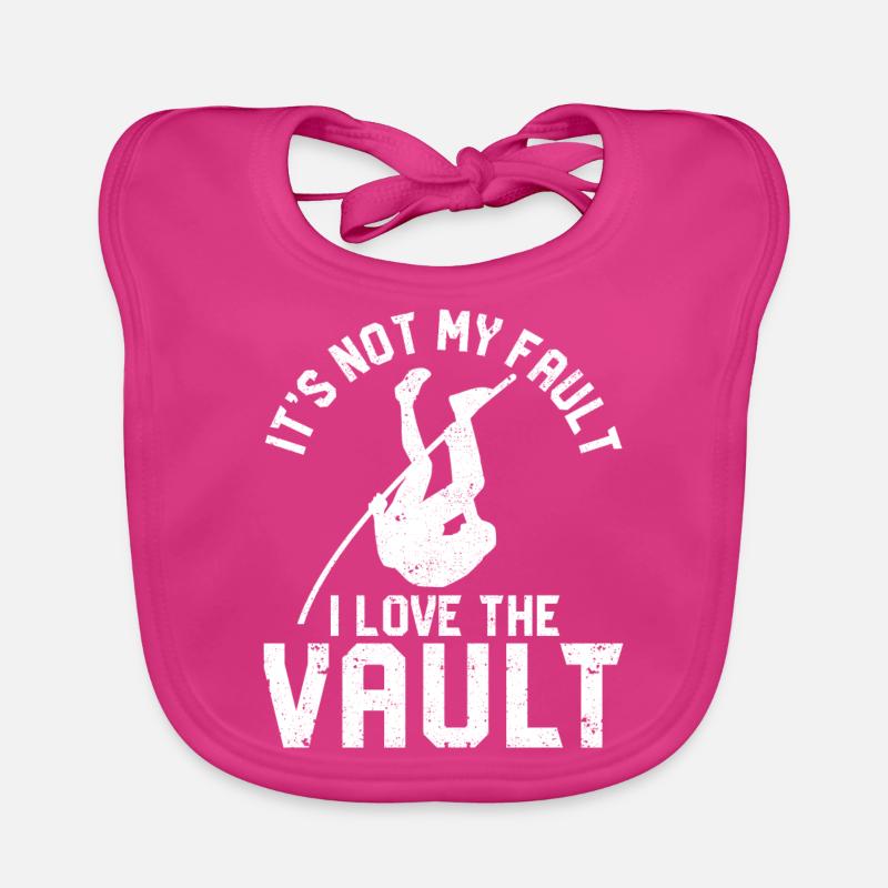 Fun Pole Vault Pole Vault Pole Vault Organic Baby Bibs