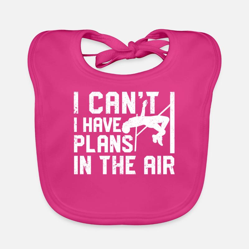 Funny Pole Vaulting Pole Vault Pole Vault Organic Baby Bibs