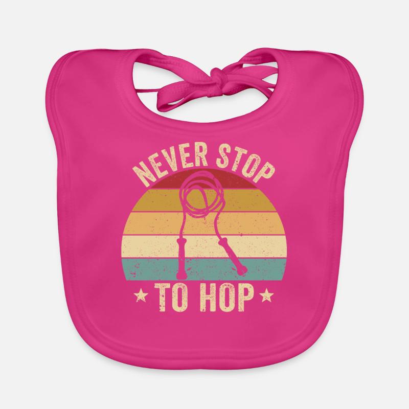 Funny skipping rope skipping rope jumping rope sprin Organic Baby Bibs