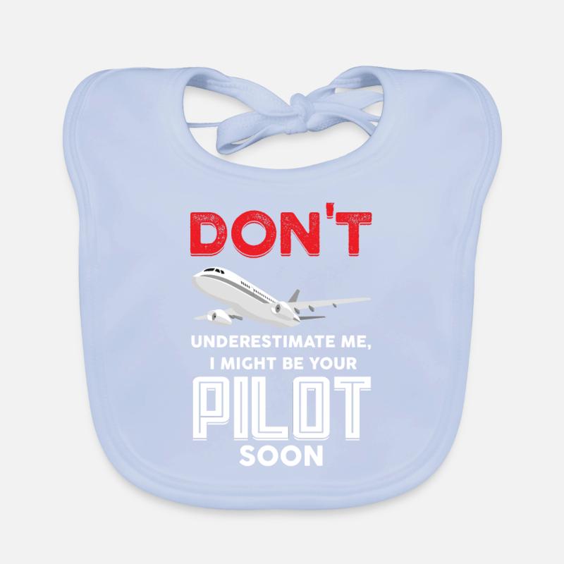 Pilot Pilot Flugzeug Geschenk Baby Bio-Lätzchen