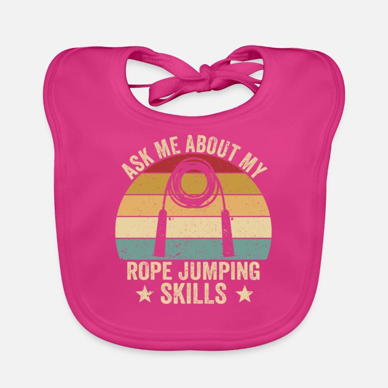 Funny skipping rope skipping rope jumping rope Organic Baby Bibs