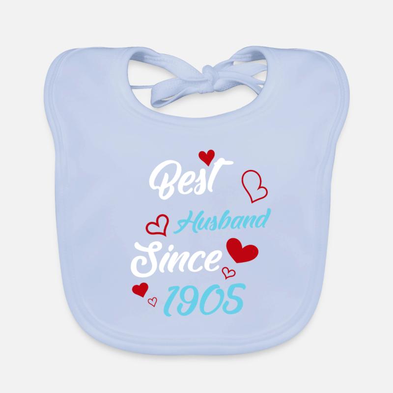 Best Husband Since 1905 Wedding Organic Baby Bibs