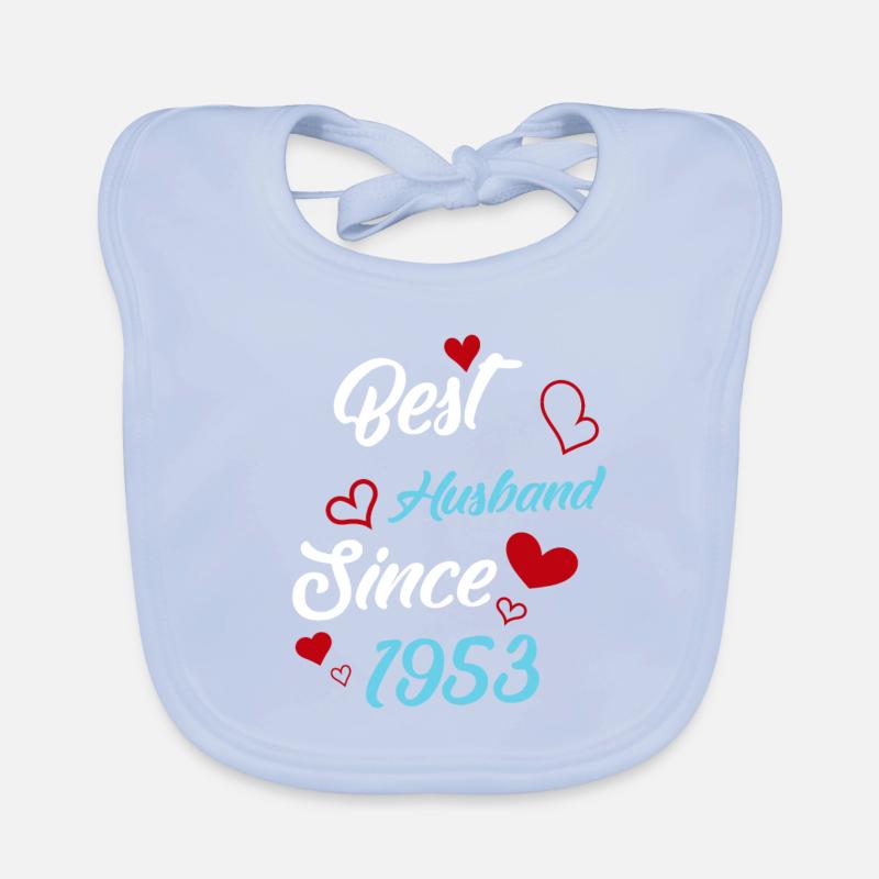 Bester Ehemann seit 1953 Hochzeit Baby Bio-Lätzchen