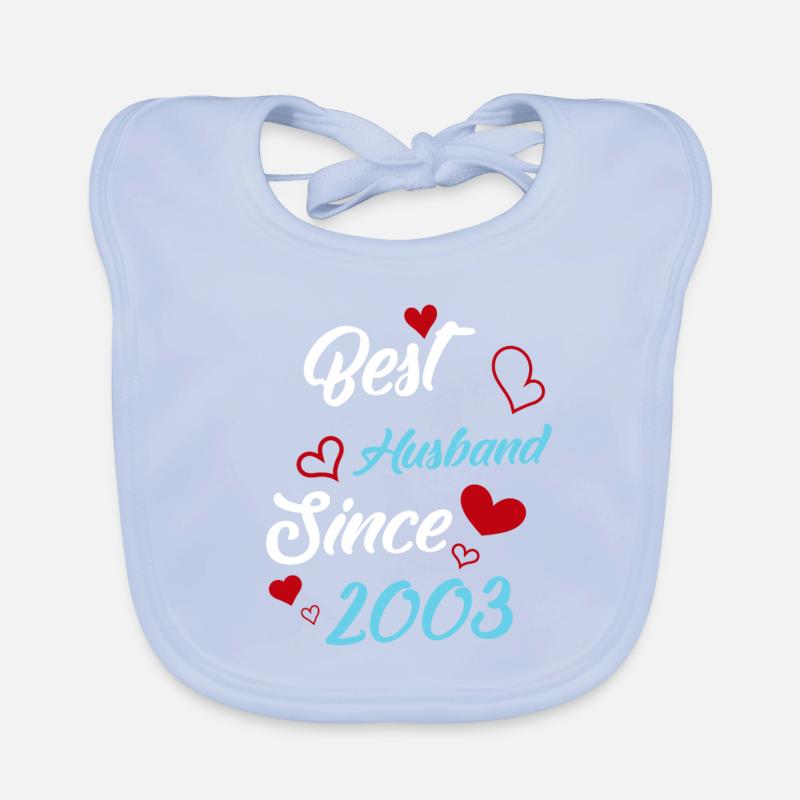 Bester Ehemann seit 2003 Hochzeit Baby Bio-Lätzchen