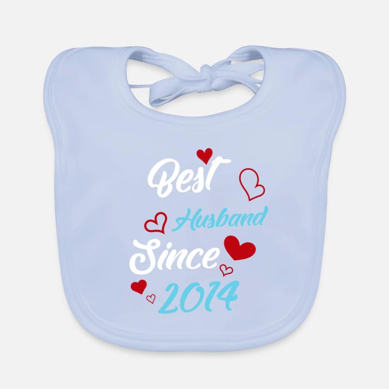 Bester Ehemann seit 2014 Hochzeit Baby Bio-Lätzchen