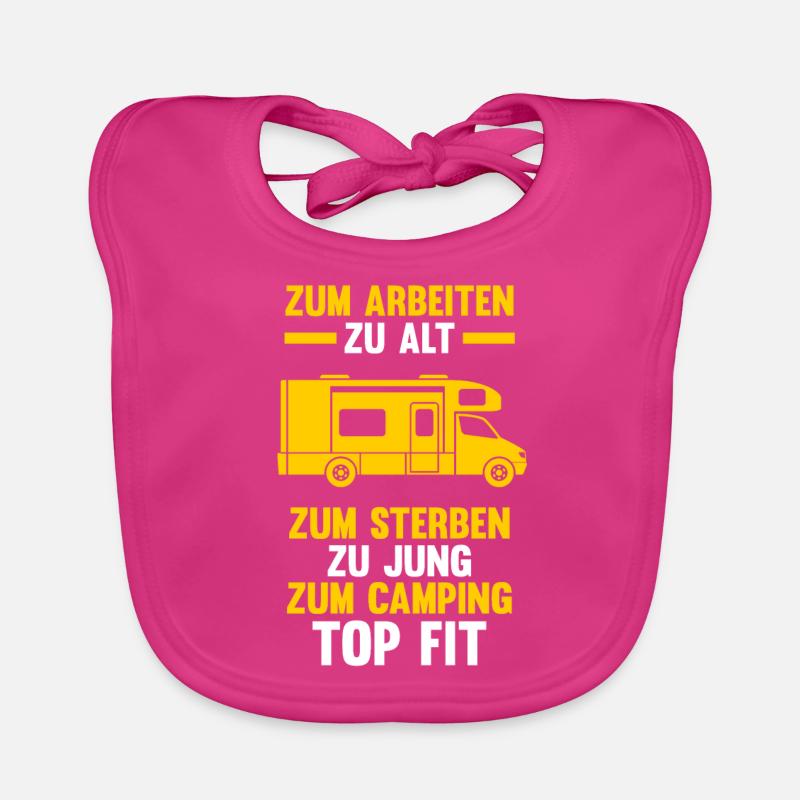 Camper Camping Wohnmobil Geschenk Baby Bio-Lätzchen