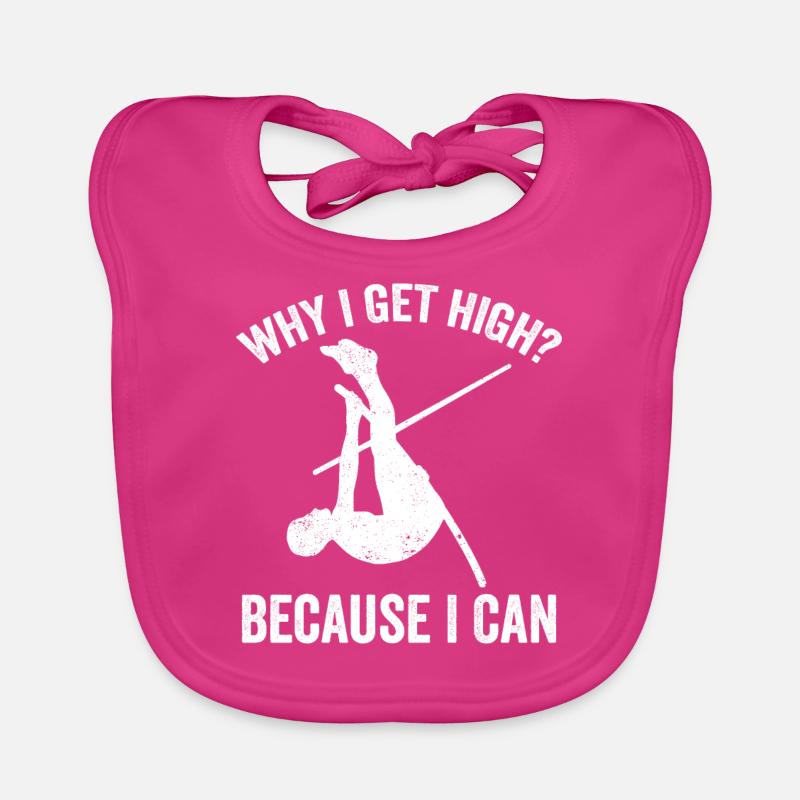 Fun Pole Vault Pole Vault Pole Vault Organic Baby Bibs