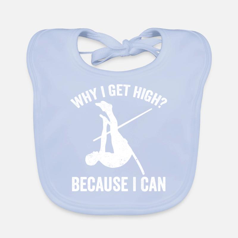 Fun Pole Vault Pole Vault Pole Vault Organic Baby Bibs
