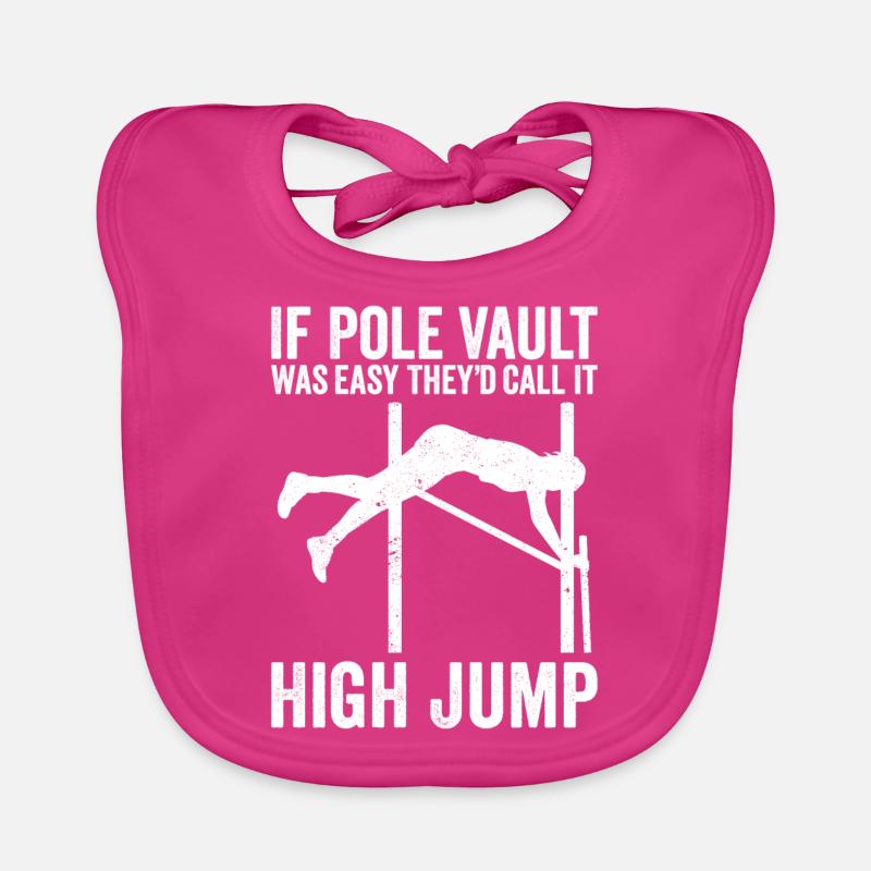 Fun Pole Vault Pole Vault Pole Vault Organic Baby Bibs