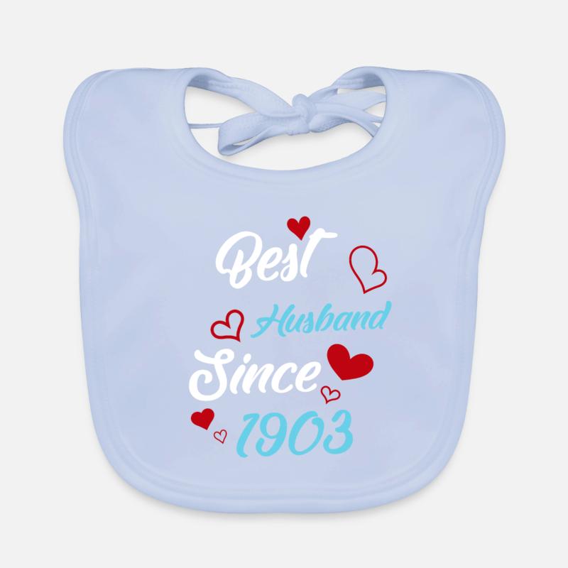 Bester Ehemann seit 1903 Hochzeit Baby Bio-Lätzchen