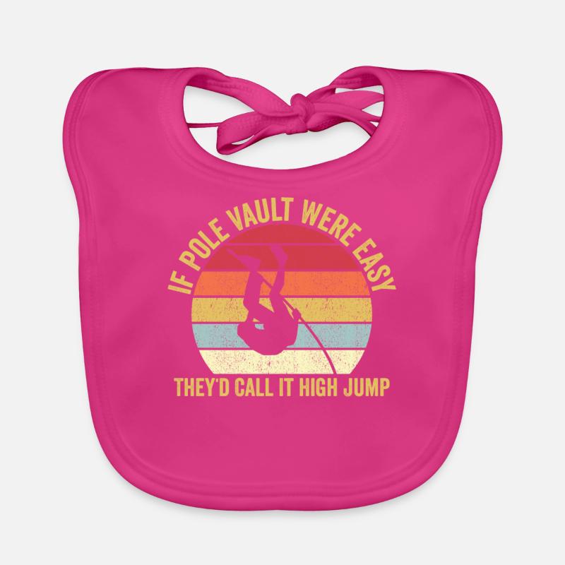 Fun Pole Vault Pole Vault Organic Baby Bibs