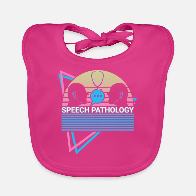 Speech Pathology Speech Pathologist Retro Organic Baby Bibs