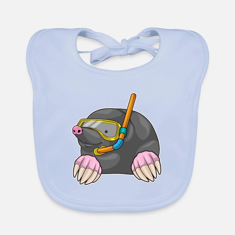 Mole Diver Snorkel Bavoir bio Bébé