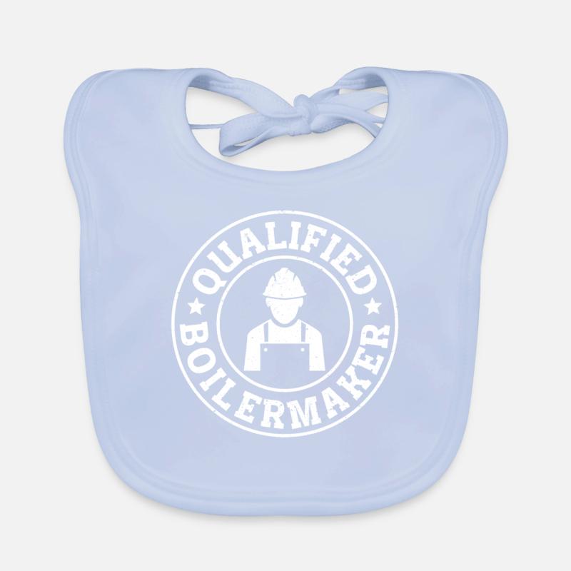 Construction Boilermaker Organic Baby Bibs