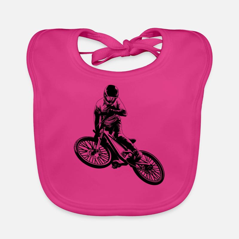 Mountainbiking Biker Radfahrer Baby Bio-Lätzchen