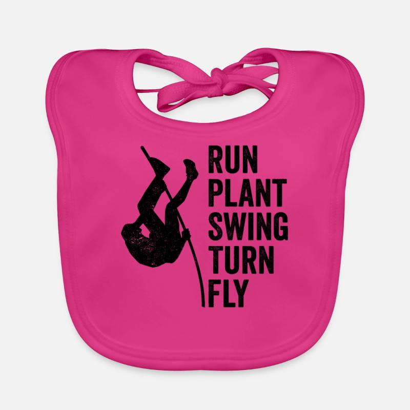 Fun Pole Vault Pole Vault Pole Vault Organic Baby Bibs