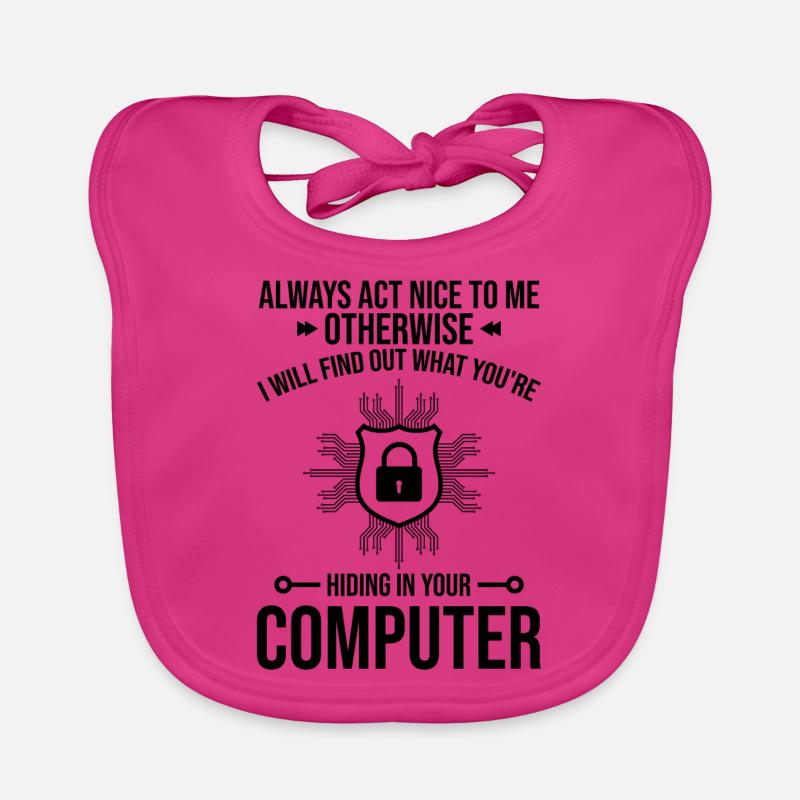 Cybersecurity Computer Security Cybersecurity Organic Baby Bibs
