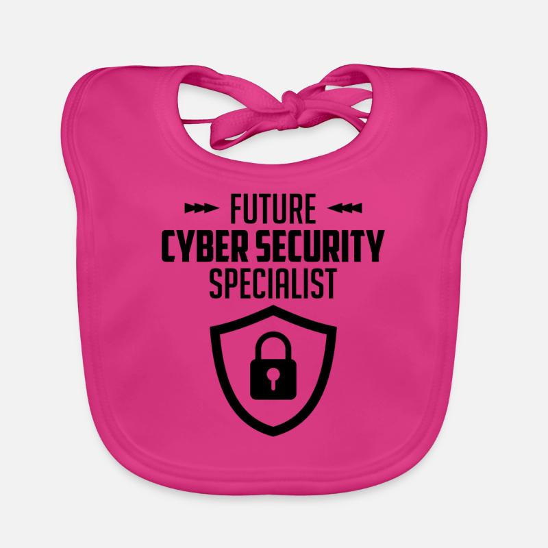 Cybersécurité Sécurité informatique Cybersécurité - Bavoir bio Bébé - fuchsia