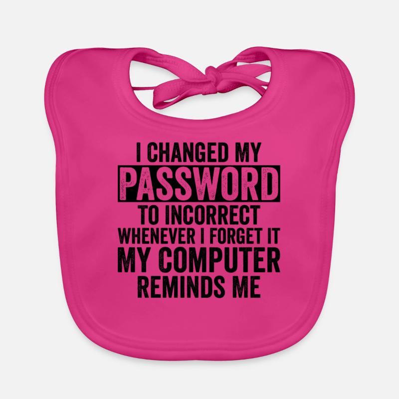 Cybersécurité Sécurité informatique Cybersécurité - Bavoir bio Bébé - fuchsia
