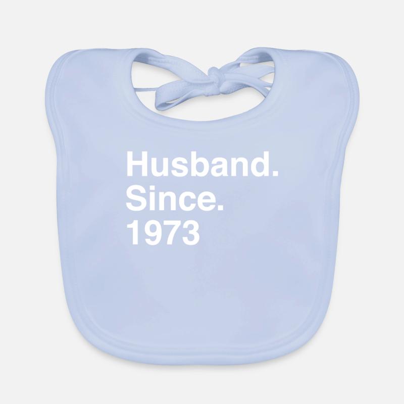 Jubiläumsehemann seit 1973 Hochzeit Baby Bio-Lätzchen