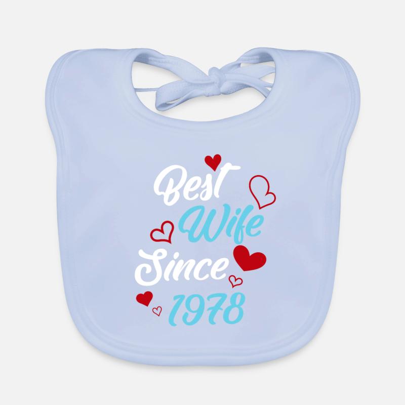 Jubiläum Trauerbeste Ehefrau seit 1978 Hochzeit Baby Bio-Lätzchen