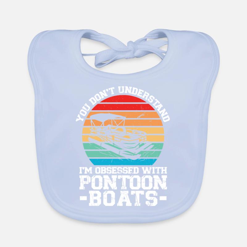 Ponton Pontonierboot Geschenk Baby Bio-Lätzchen