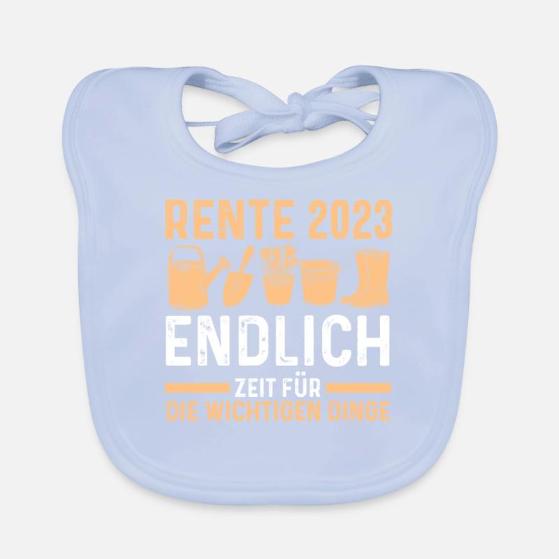 Garten Rente 2023 Gärtnern Geschenk Baby Bio-Lätzchen