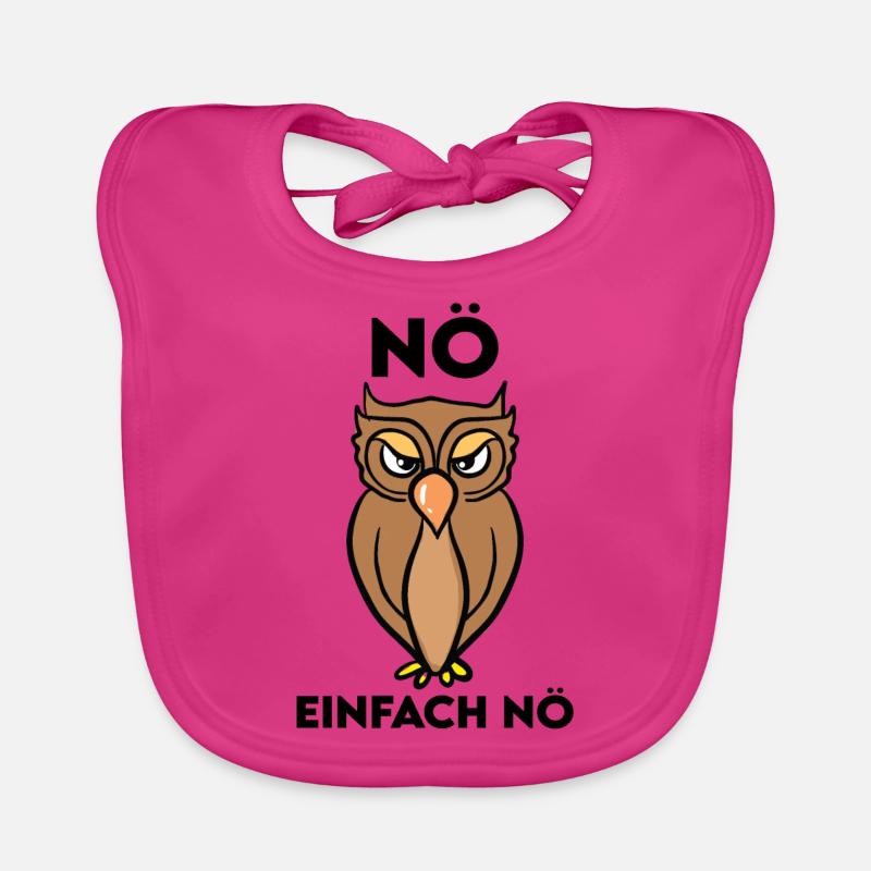 Eule Vogel Eulen Fans Geschenk Baby Bio-Lätzchen