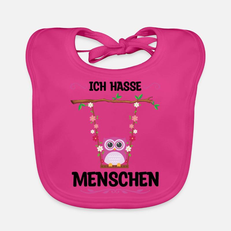 Eule Vogel Eulen Fans Geschenk Baby Bio-Lätzchen