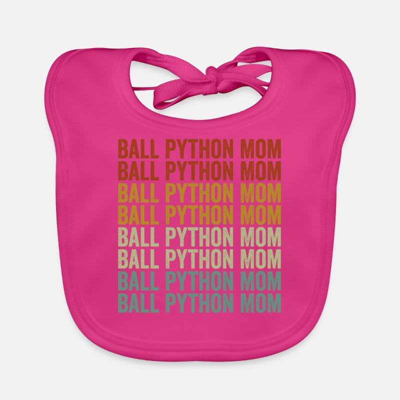 Kugelpython Mama Kugelpython Schlange Mama Baby Bio-Lätzchen