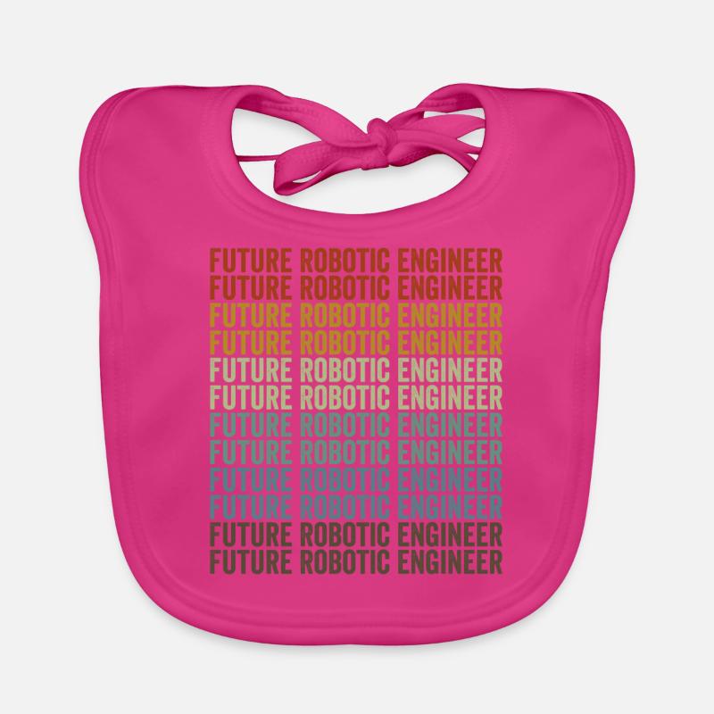 Future robot engineer robot lover Ro Organic Baby Bibs