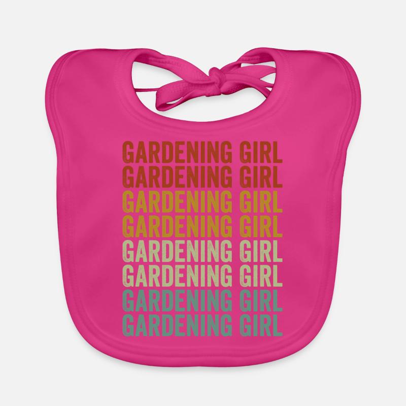 Gartenarbeit Mädchen Gartenarbeit Mädchen Baby Bio-Lätzchen
