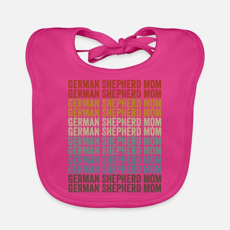 Deutscher Schäferhund Mama Deutscher Schäferhund M Baby Bio-Lätzchen