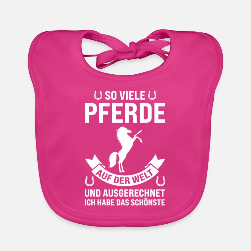 Pferd Haflinger Pferde Geschenk Baby Bio-Lätzchen
