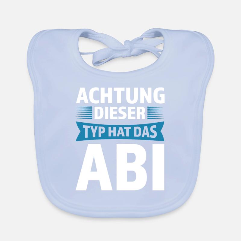 Abitur Prüfung Abiturient Geschenk Baby Bio-Lätzchen