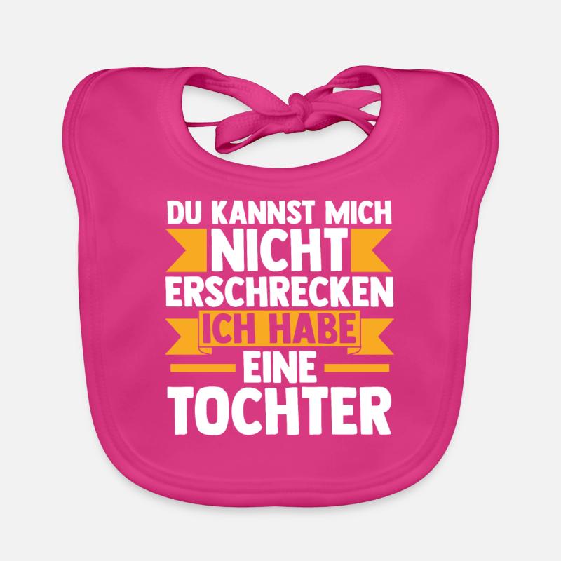 Papa Tochter Töchter Geschenk Baby Bio-Lätzchen