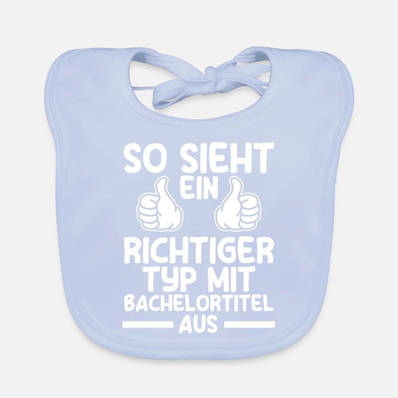 Bachelor Prüfung Studium Geschenk Baby Bio-Lätzchen
