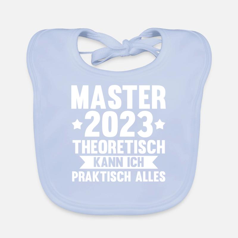 Master 2023 Prüfung Master Abschluss Geschenk Baby Bio-Lätzchen