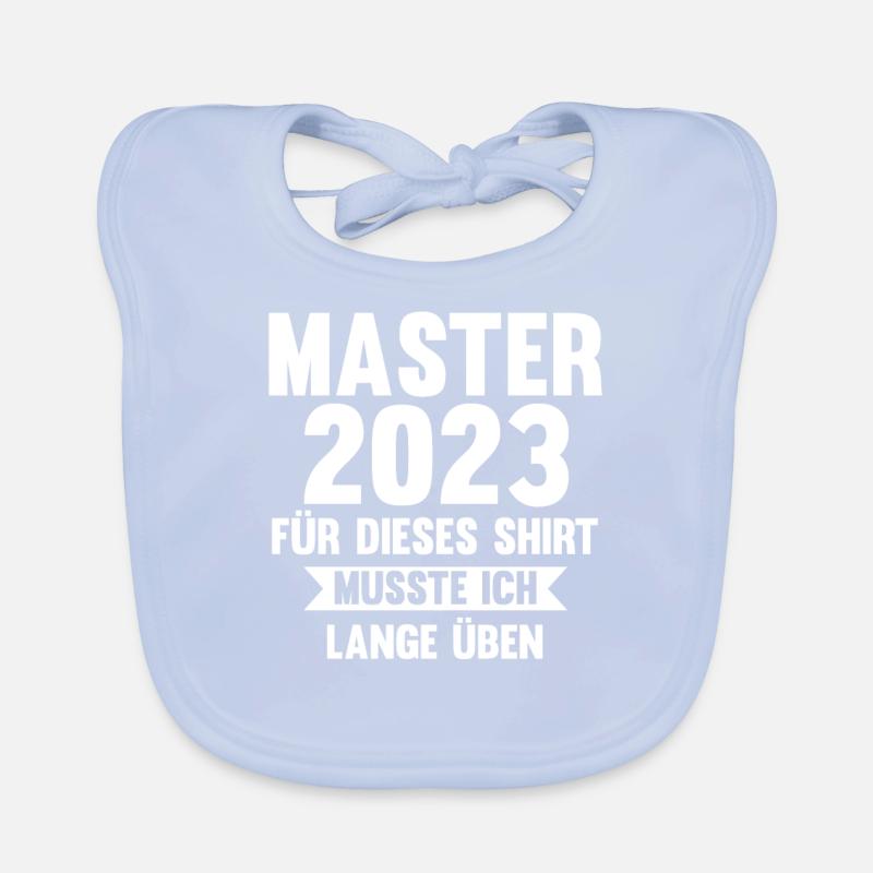 Master 2023 Prüfung Masterabschluss Geschenk Baby Bio-Lätzchen