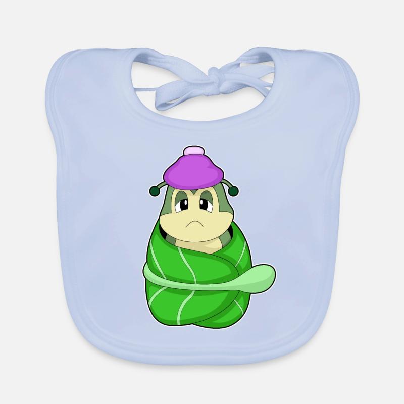 Chenille malade Bavoir bio Bébé