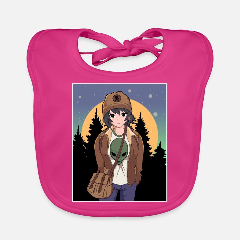 Cryptidcore Esthétique Anime Fille Cryptid Bavoir bio Bébé