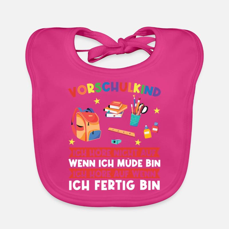 Vorschule Abschluss Vorschulkind Geschenk Baby Bio-Lätzchen