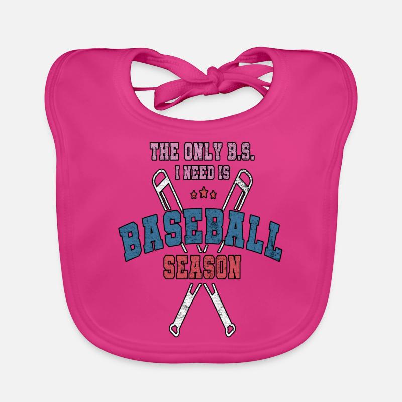 Der einzige B.S. Ich brauche ist Baseball-Saison Baseball Baby Bio-Lätzchen