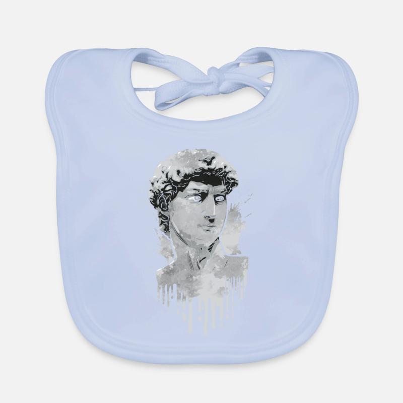 Finnish Goth Aesthetic Gothic David Statue Drip Baby Bio-Lätzchen