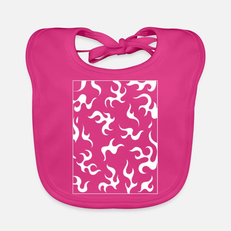 Finnish Goth Aesthetic Gothic Flames Fire Goth Organic Baby Bibs
