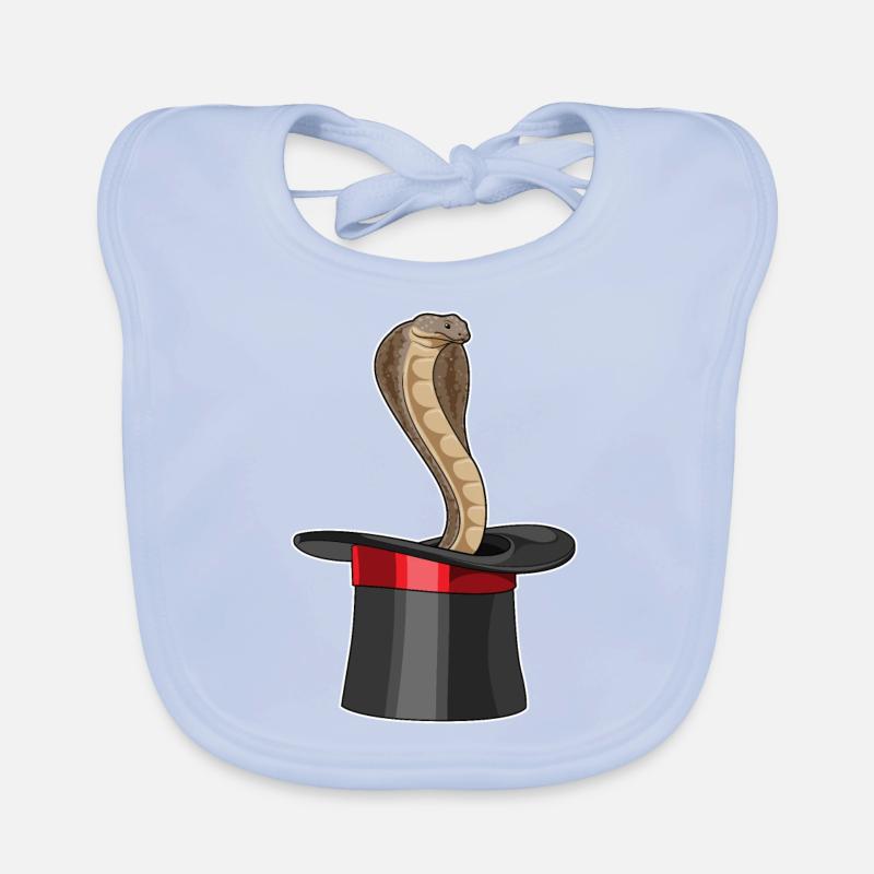 Snake Wizard Cylinder Organic Baby Bibs