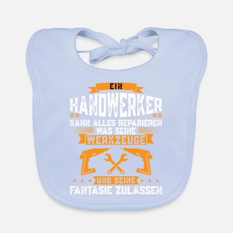 Handwerker Beruf Heimwerker Geschenk Baby Bio-Lätzchen