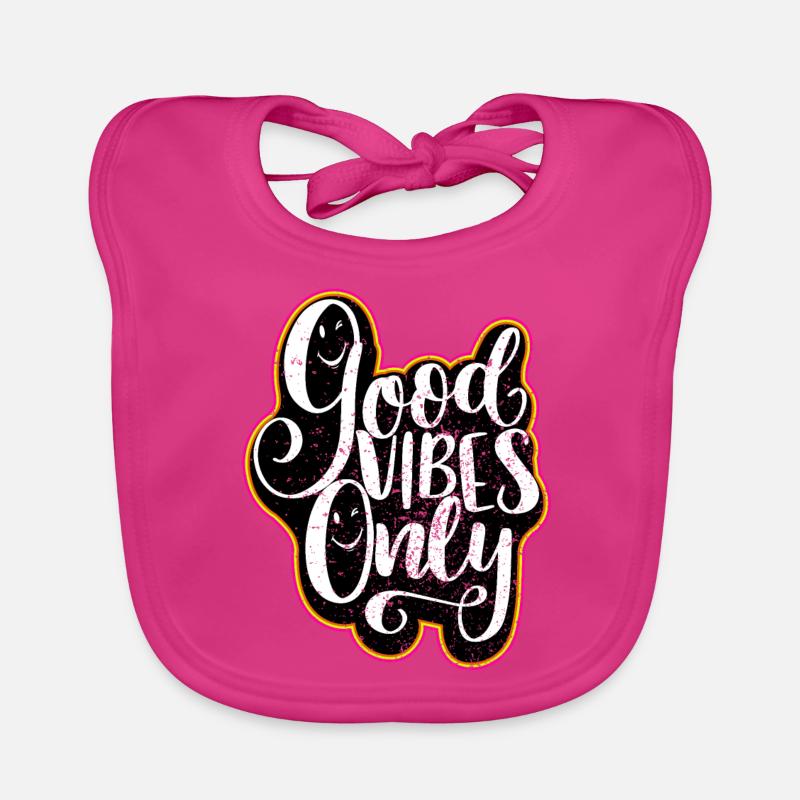 Good Vibes Only Baby Bio-Lätzchen