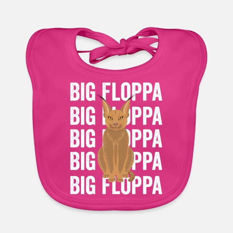 Großer Floppa Karakal Katze Meme Baby Bio-Lätzchen